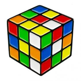 Scrambled-cube Brooch