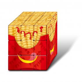 Yummy French Fries 3x3 Cube