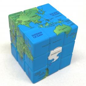 Standard World Map 3x3 Cube