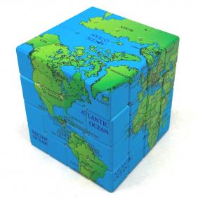 Standard World Map 4x4 Cube