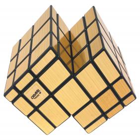 Mirror Double Cube with golden stickers