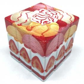 Yummy Strawberry Sundae Ice-cream 3x3 Cube