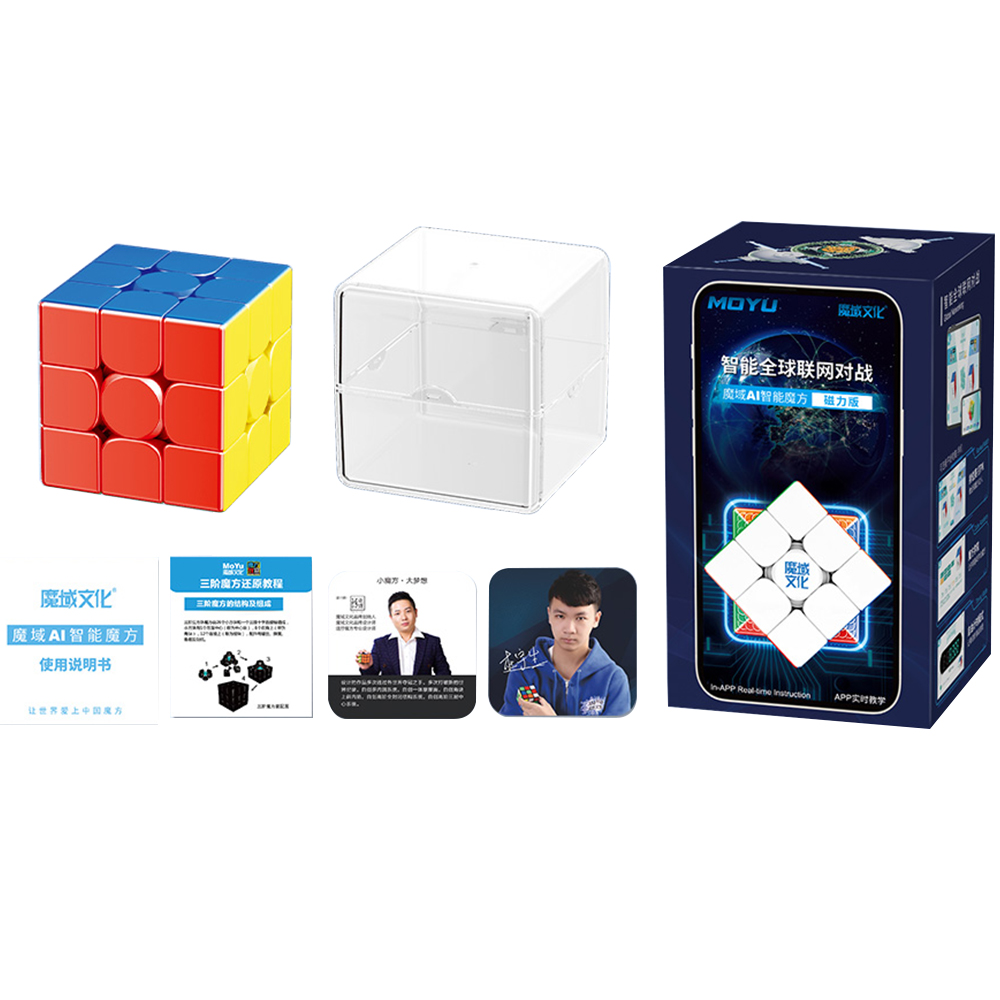 QINXIN Moyu Weilong 3x3x3 Cube Magnétique Cube Magique Professionnel Ai  Intelligence Cube Puzzle Jeu Cube 